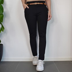 Leggings med Fickor och Skärp SVART