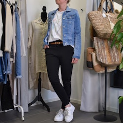 Leggings med Fickor och Skärp SVART