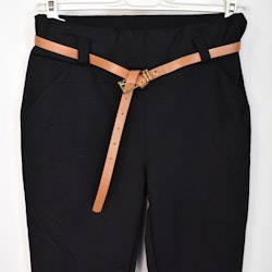 Leggings med Fickor och Skärp SVART