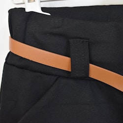 Leggings med Fickor och Skärp SVART
