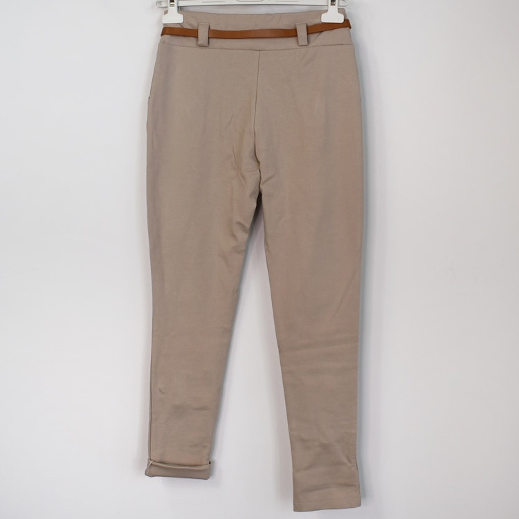 Leggings med Fickor och Skärp BEIGE