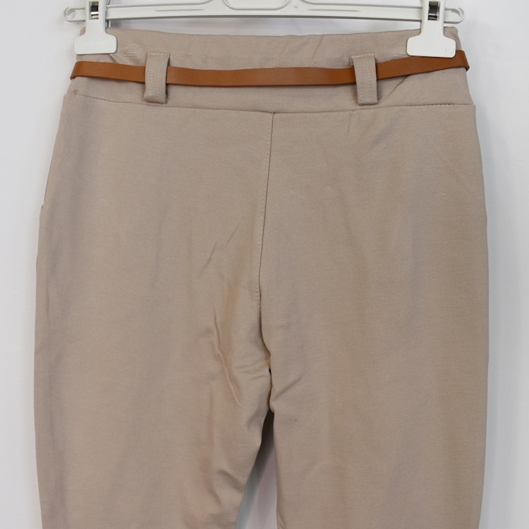 Leggings med Fickor och Skärp BEIGE