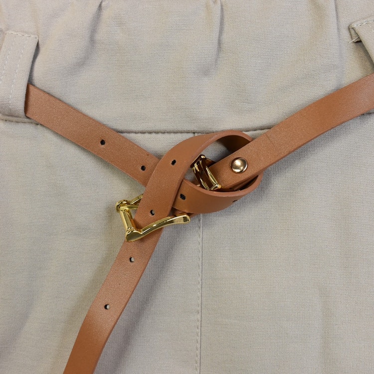 Leggings med Fickor och Skärp BEIGE