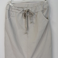 Kjol Lång Stretchig BEIGE