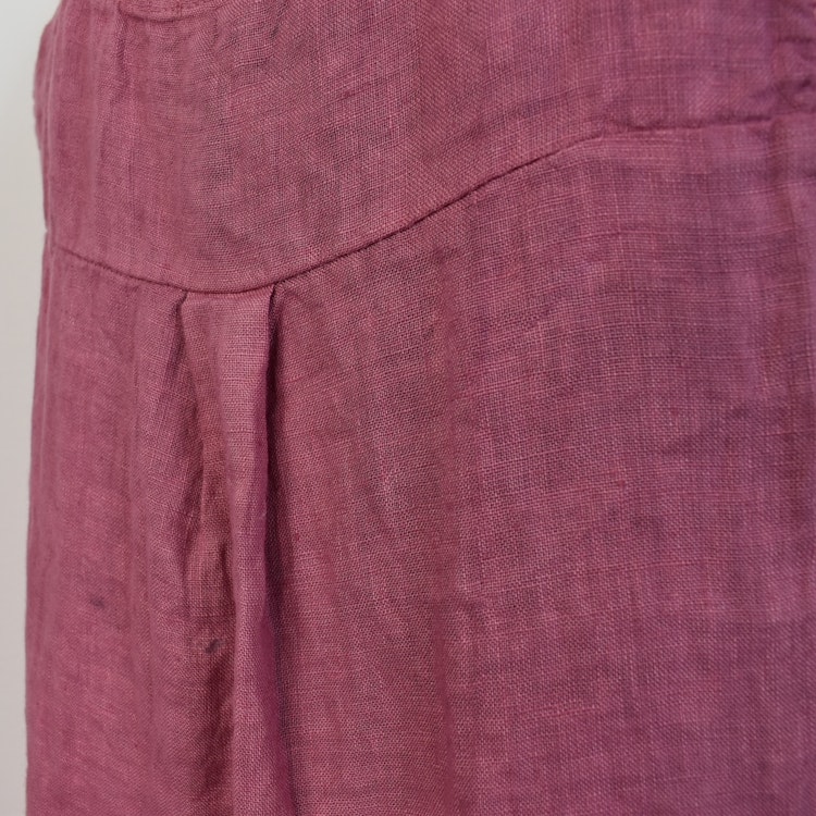 Linne/Ärmlös topp FUSCHIA