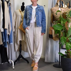 Jeansjacka med knappar BLÅ - Place du Jour