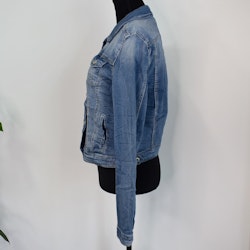Jeansjacka med knappar BLÅ - Place du Jour