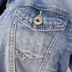 Jeansjacka med knappar BLÅ - Place du Jour