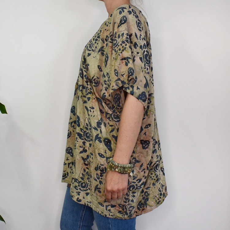 Topp Ibu Batik BROWN - Stajl Agenturer