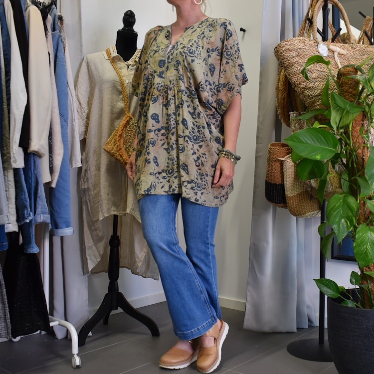 Topp Ibu Batik BROWN - Stajl Agenturer