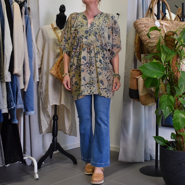 Topp Ibu Batik BROWN - Stajl Agenturer