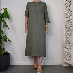 Linneklänning Camelia MILITARY - Marta du Chateau