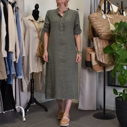 Linneklänning Camelia MILITARY - Marta du Chateau