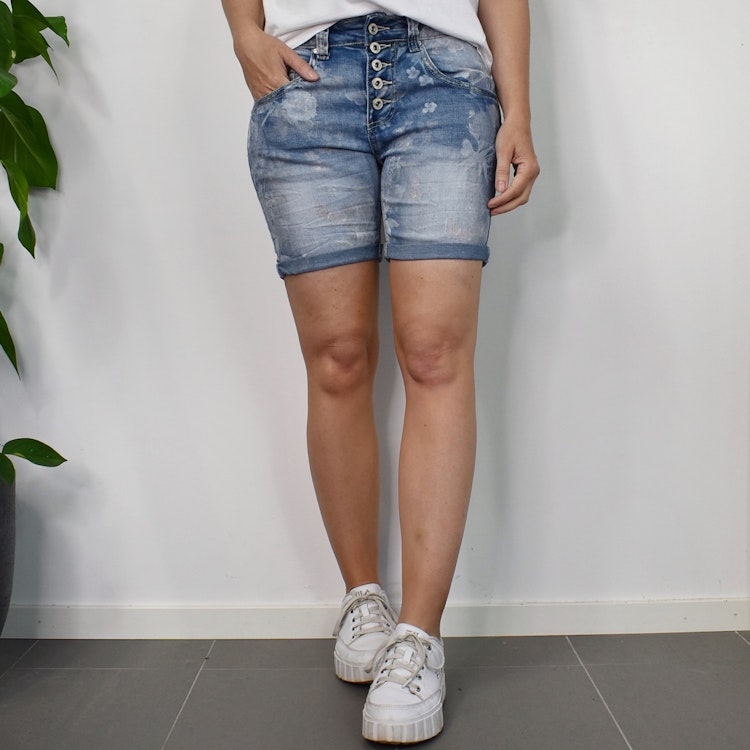 Jeansshorts Mönstrad LJUS BLÅ - Place du Jour