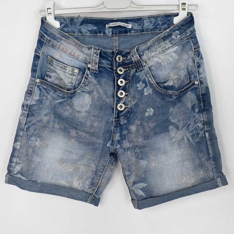 Jeansshorts Mönstrad LJUS BLÅ - Place du Jour
