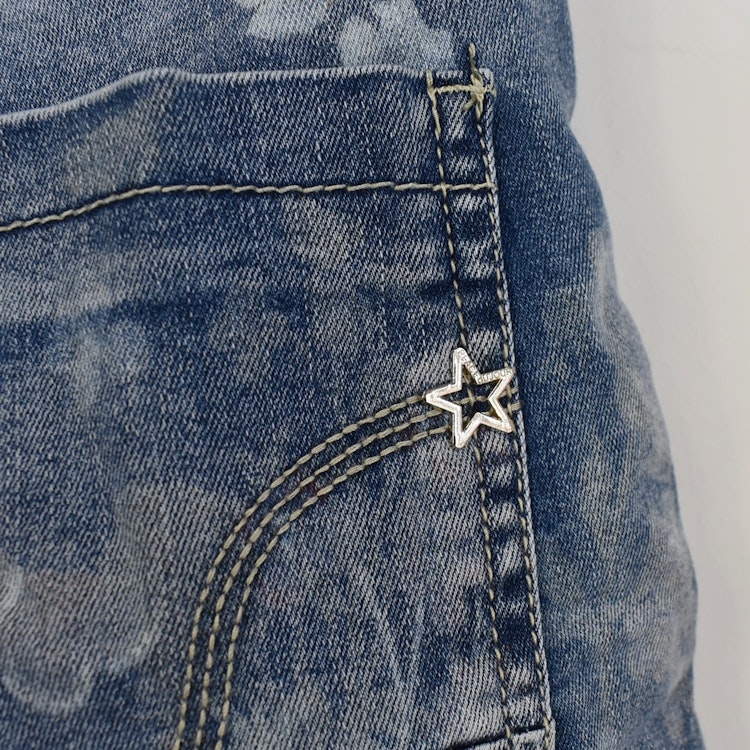 Jeansshorts Mönstrad LJUS BLÅ - Place du Jour