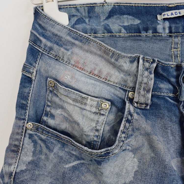 Jeansshorts Mönstrad LJUS BLÅ - Place du Jour