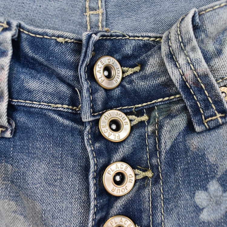Jeansshorts Mönstrad LJUS BLÅ - Place du Jour