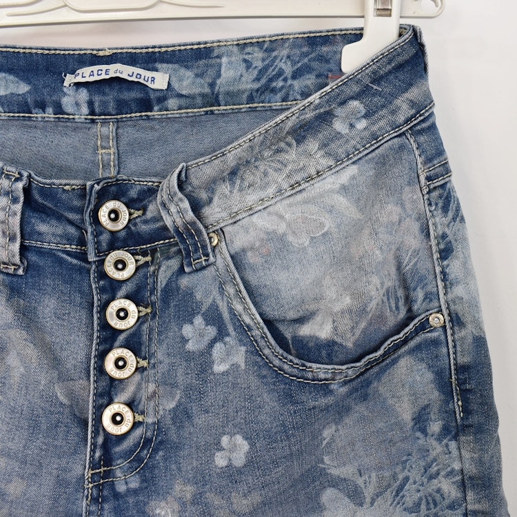 Jeansshorts Mönstrad LJUS BLÅ - Place du Jour