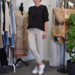 Linneskjorta Bonnie SVART - Marta du Chateau