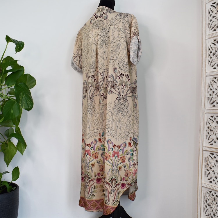 Klänning Helma Blommig BEIGE - Marta du Chateau