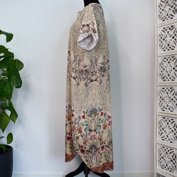 Klänning Helma Blommig BEIGE - Marta du Chateau