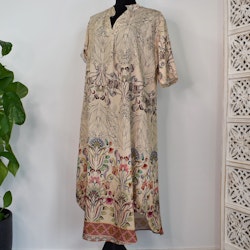 Klänning Helma Blommig BEIGE - Marta du Chateau