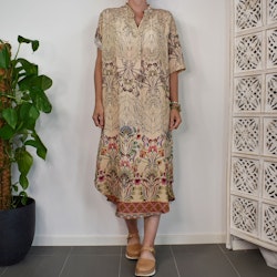 Klänning Helma Blommig BEIGE - Marta du Chateau