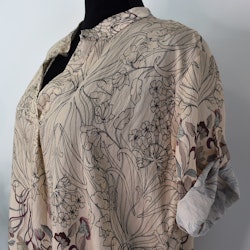 Klänning Helma Blommig BEIGE - Marta du Chateau