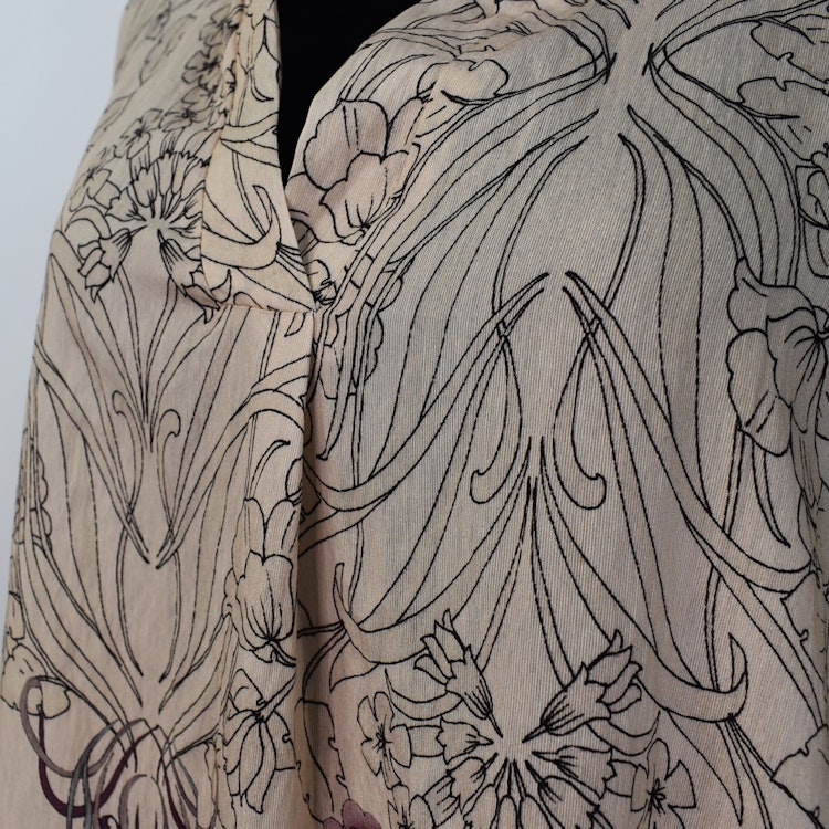 Klänning Helma Blommig BEIGE - Marta du Chateau