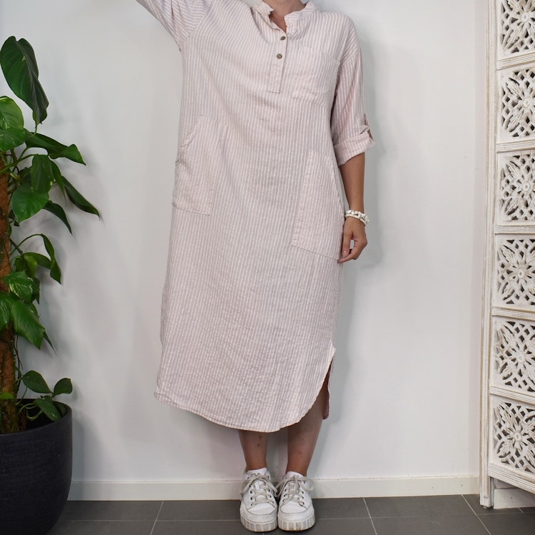 Klänning Ness Stripe ROSE - Marta du Chateau