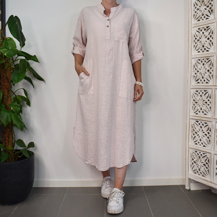 Klänning Ness Stripe ROSE - Marta du Chateau