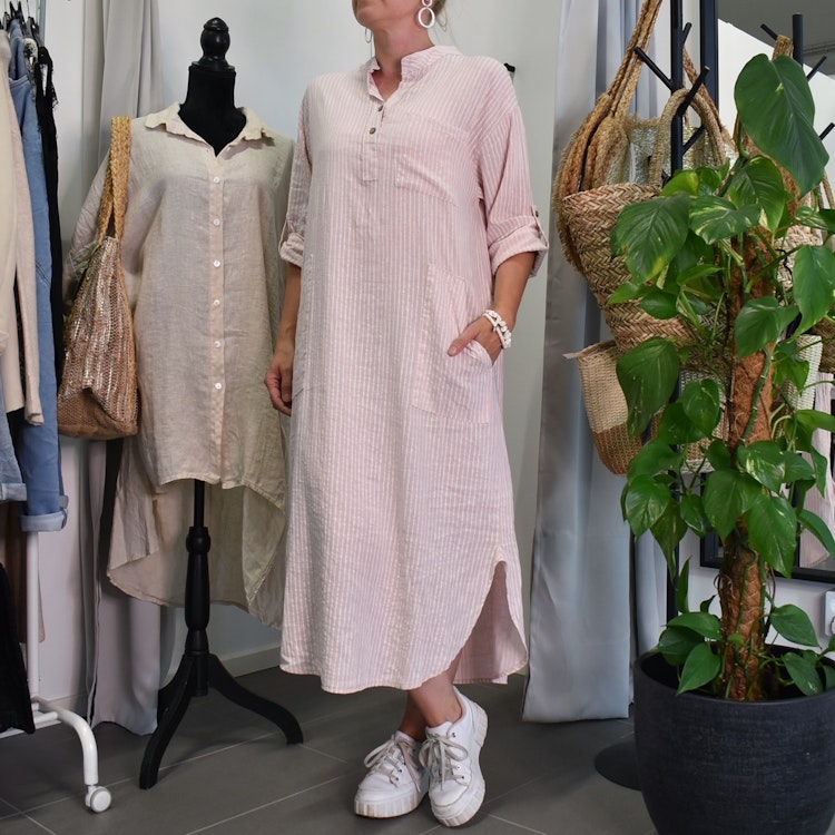Klänning Ness Stripe ROSE - Marta du Chateau