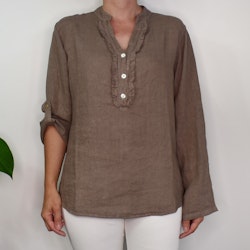 Linneblus med Krås TAUPE