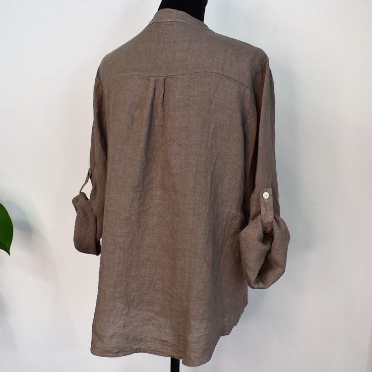 Linneblus med Krås TAUPE