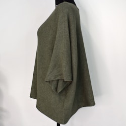 Stickad Ponchotröja KAKI