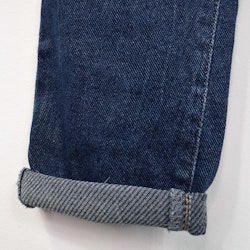Jeans Resårmidja och Knytband MÖRK BLÅ - 3D Denim