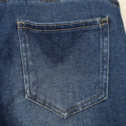 Jeans Resårmidja och Knytband MÖRK BLÅ - 3D Denim