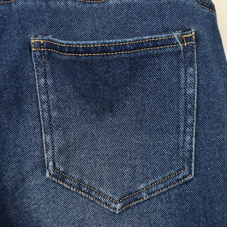 Jeans Resårmidja och Knytband MÖRK BLÅ - 3D Denim