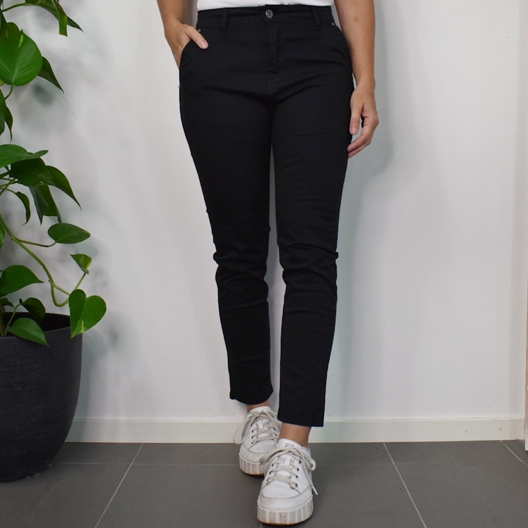 Chinos Slim SVART - 3D Denim