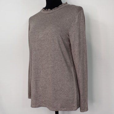 Tröja Volang TAUPE