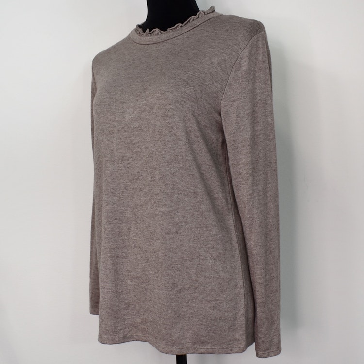 Tröja Volang TAUPE