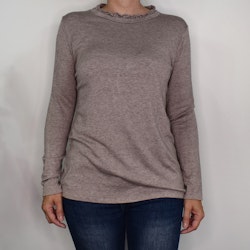 Tröja Volang TAUPE