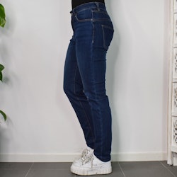 Jeans med Gylf MÖRK BLÅ - 3D Denim