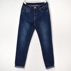 Jeans med Gylf MÖRK BLÅ - 3D Denim