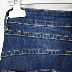 Jeans med Gylf MÖRK BLÅ - 3D Denim