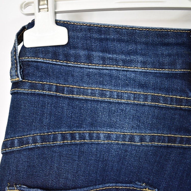 Jeans med Gylf MÖRK BLÅ - 3D Denim