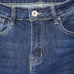 Jeans med Gylf MÖRK BLÅ - 3D Denim