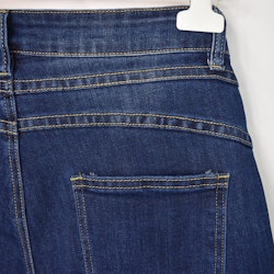 Jeans med Gylf MÖRK BLÅ - 3D Denim
