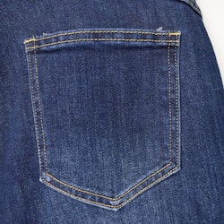 Jeans med Gylf MÖRK BLÅ - 3D Denim